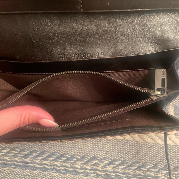 Authentic FENDI Zucca  Canvas Leather Bifold Long Wallet - Picture 11 of 11